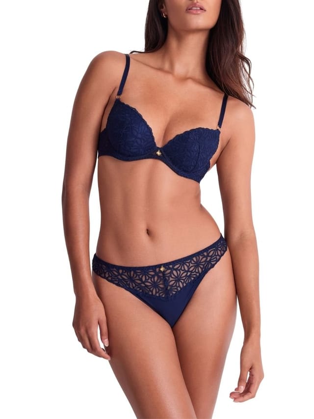 Aubade Aubade Women's Secret Memories Tanga in Blue - 3