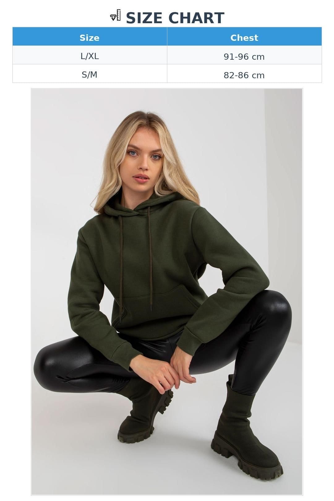 Love Lace Love Lace Women's Hooded Sweatshirt Long Sleeve Kangaroo Pocket in Green - 4