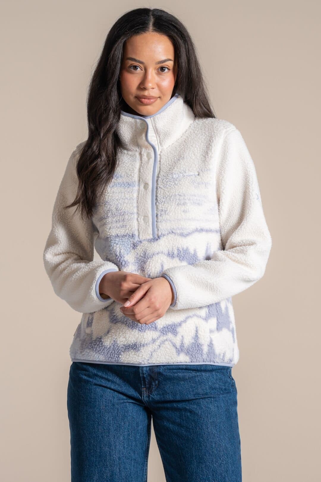 Craghoppers Craghoppers Women's National Trust Rosemary II Overhead Fleece in Pale Blue