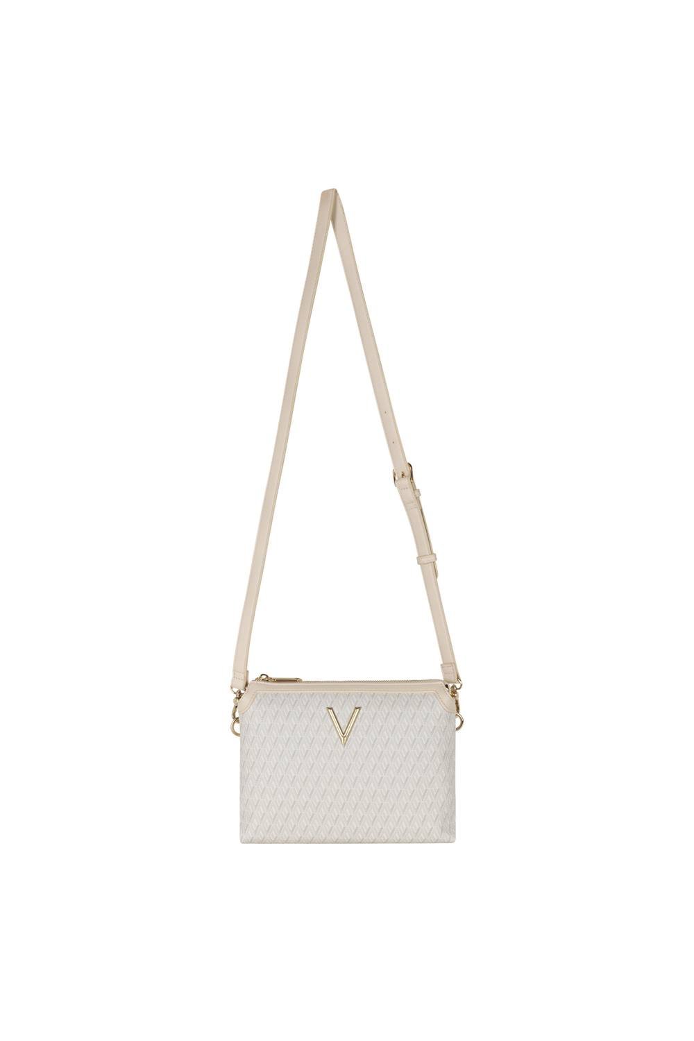 Valentino Bags Valentino Bags Women's Valentino Queen V Logo Crossbody Ecru - 2