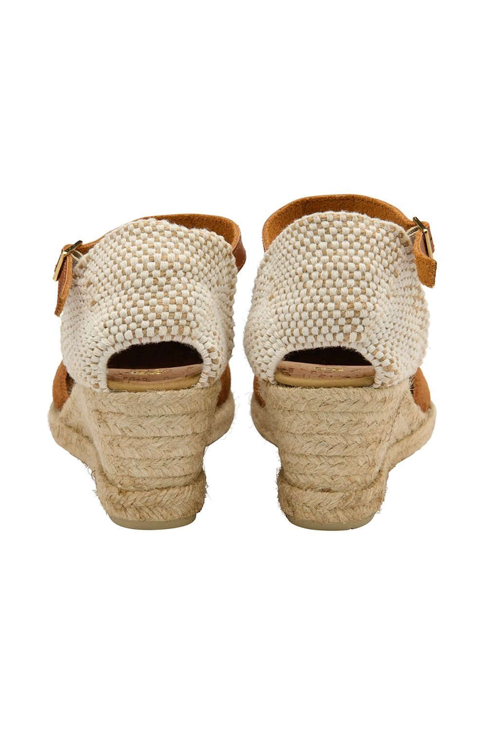 Ravel Ravel Women's 'Rhea' Suede Wedge Espadrille Sandals in Tan - 3