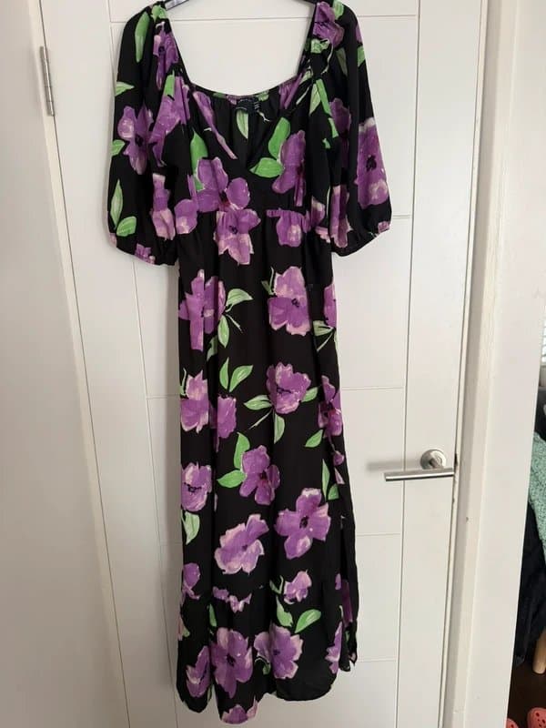 ASOS ASOS black floral maternity dress