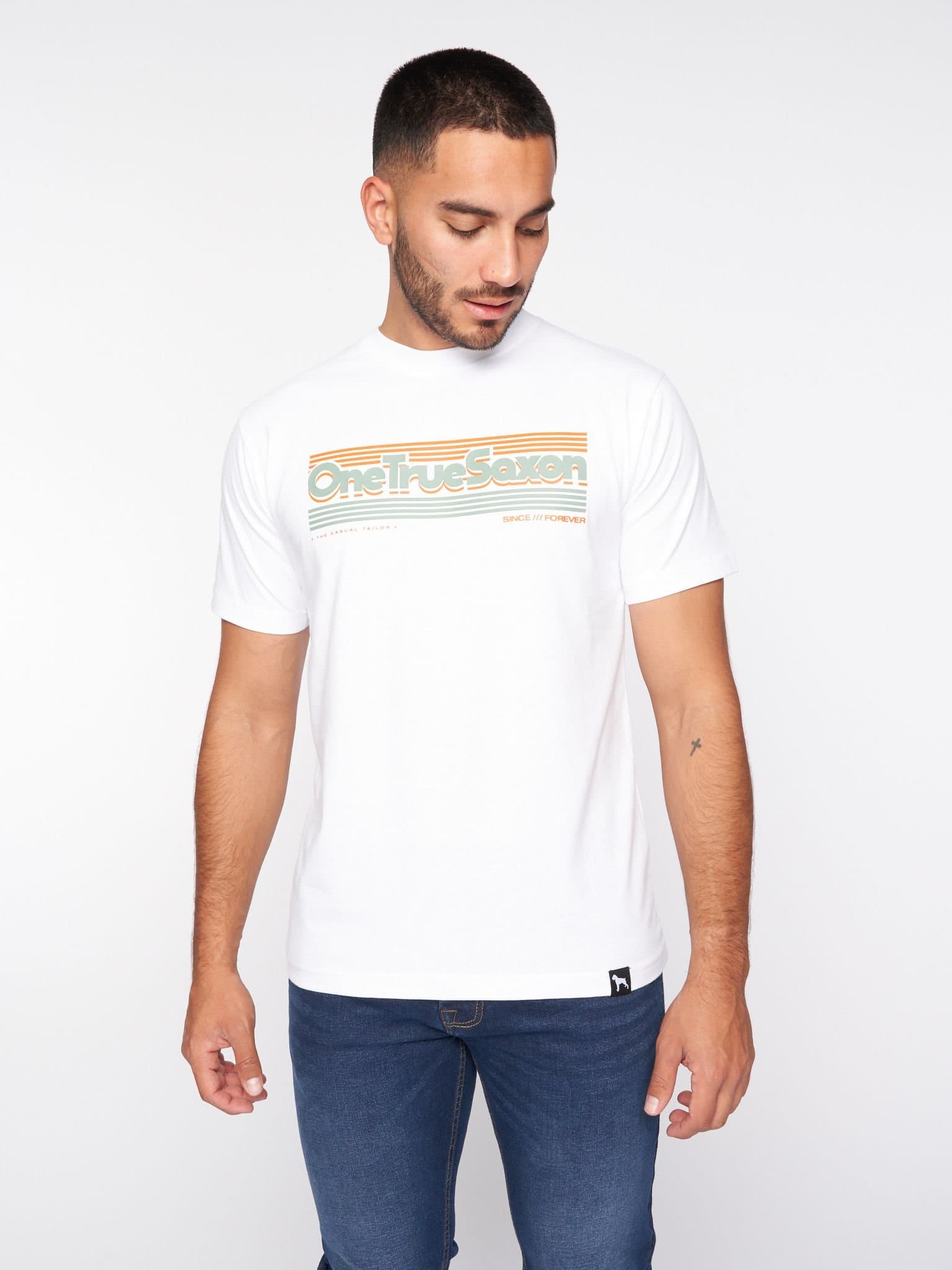 One True Saxon One True Saxon Men's Forever T-Shirt in White