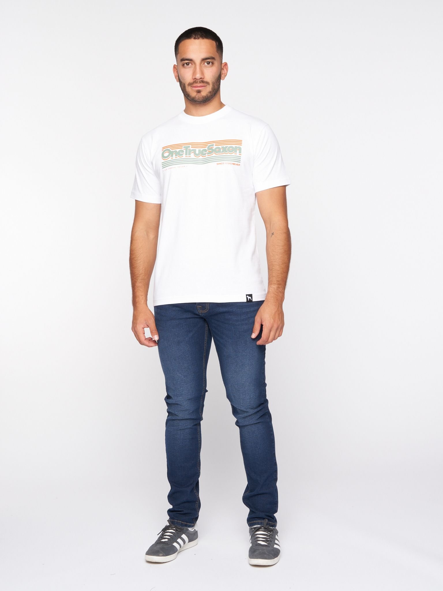 One True Saxon One True Saxon Men's Forever T-Shirt in White - 3