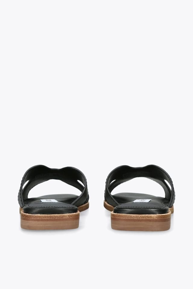 Steve Madden STEVE MADDEN Women's 'Bondst Black' Leather Sandals in Black - 3