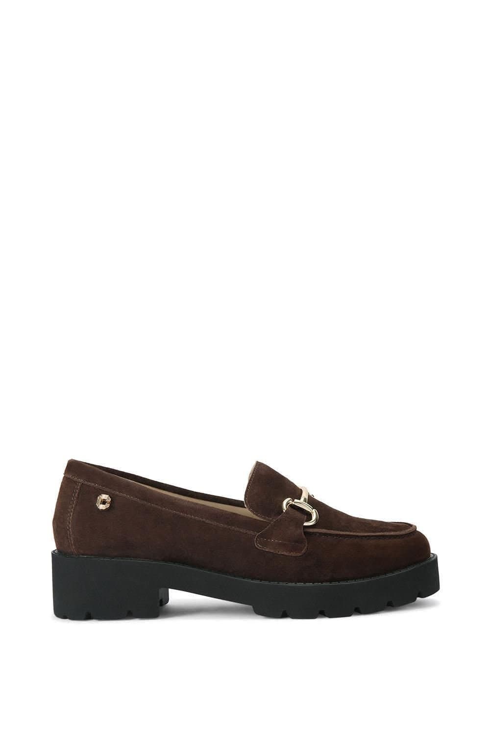 Carvela Carvela Women's 'Snap Chunky' Suede Flats in Brown