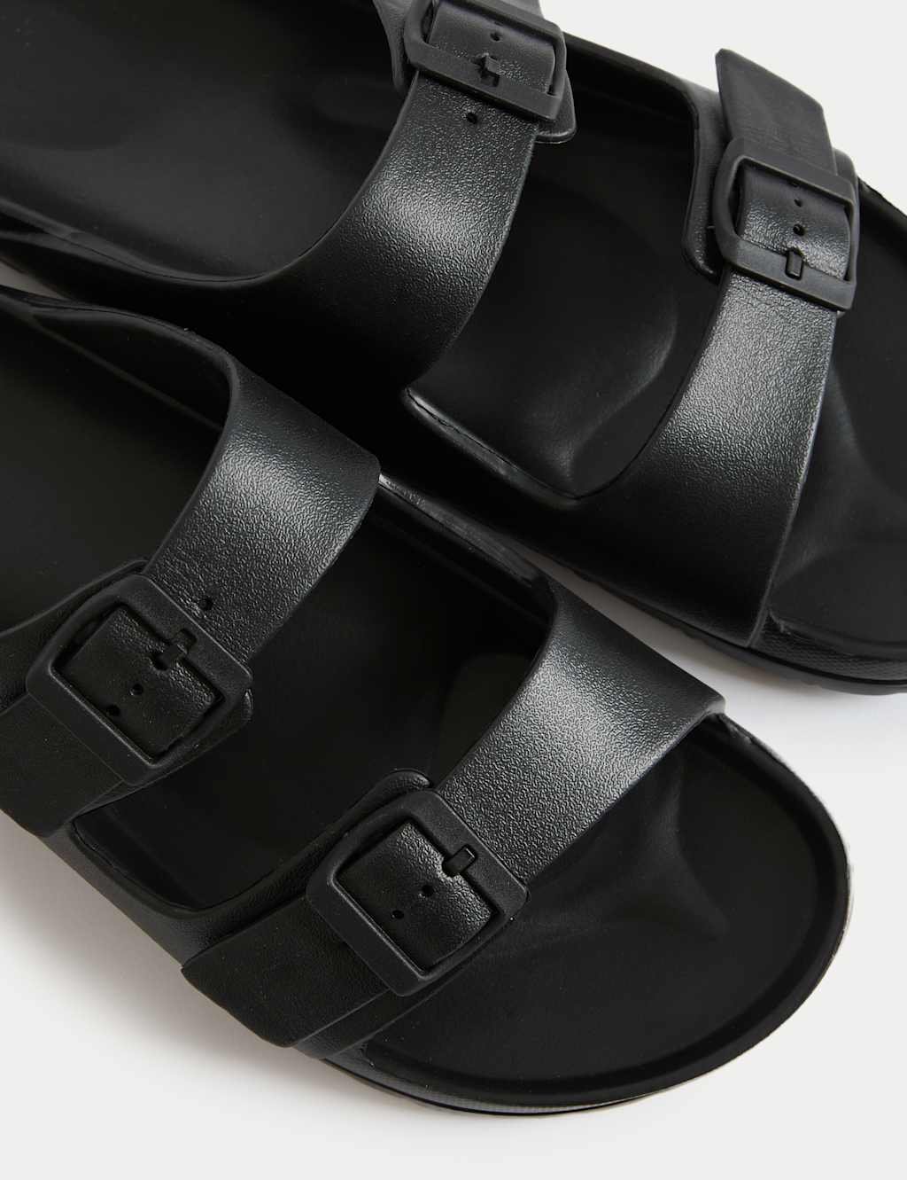 Marks & Spencer M&S Moulded Footbed Two Strap Slider Sandals Black - 2