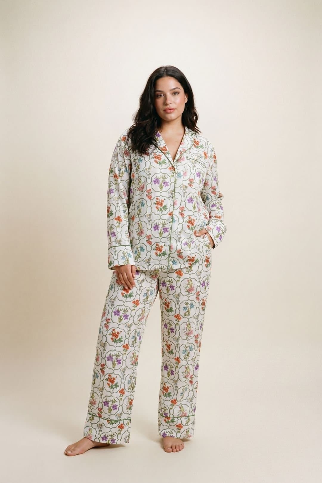 The Night Store The Night Store Women's Floral Modal Pyjama Trouser Set