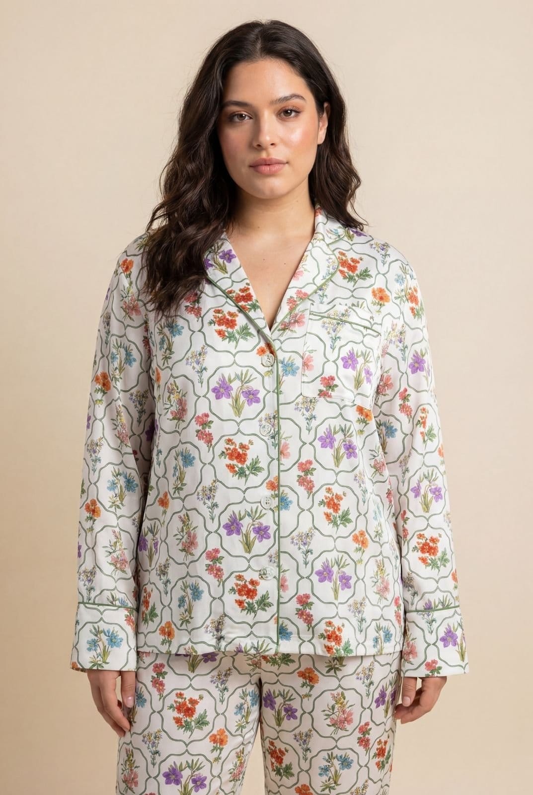 The Night Store The Night Store Women's Floral Modal Pyjama Trouser Set - 4