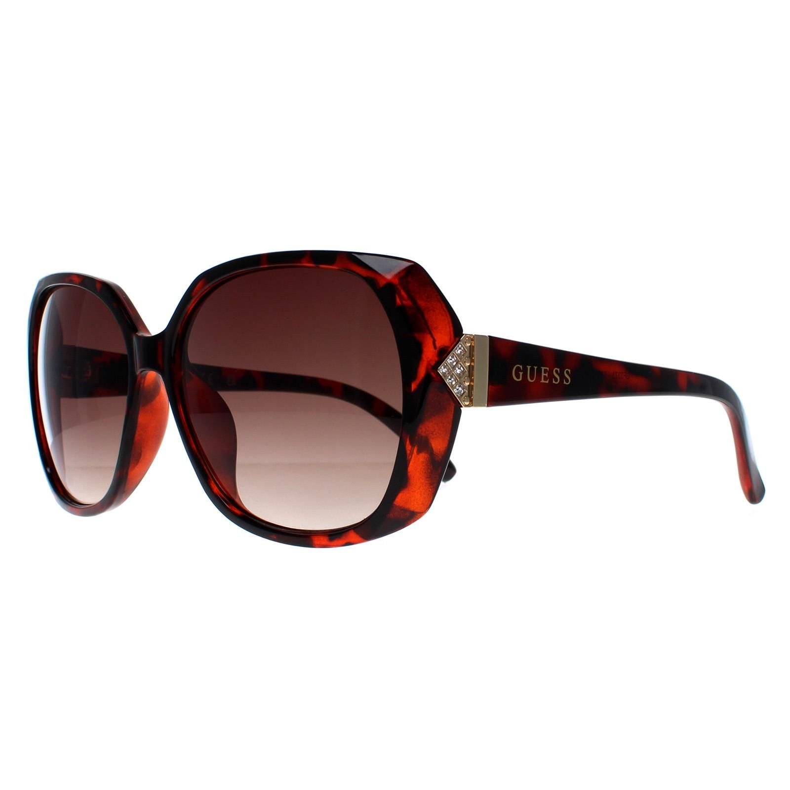 Guess Guess Women's Round Brown Brown Gradient GF0373 - 2