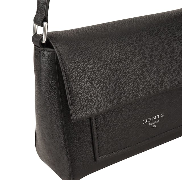 Dents Dents Women's Solano Leather Cross Body Bag in Black - 3