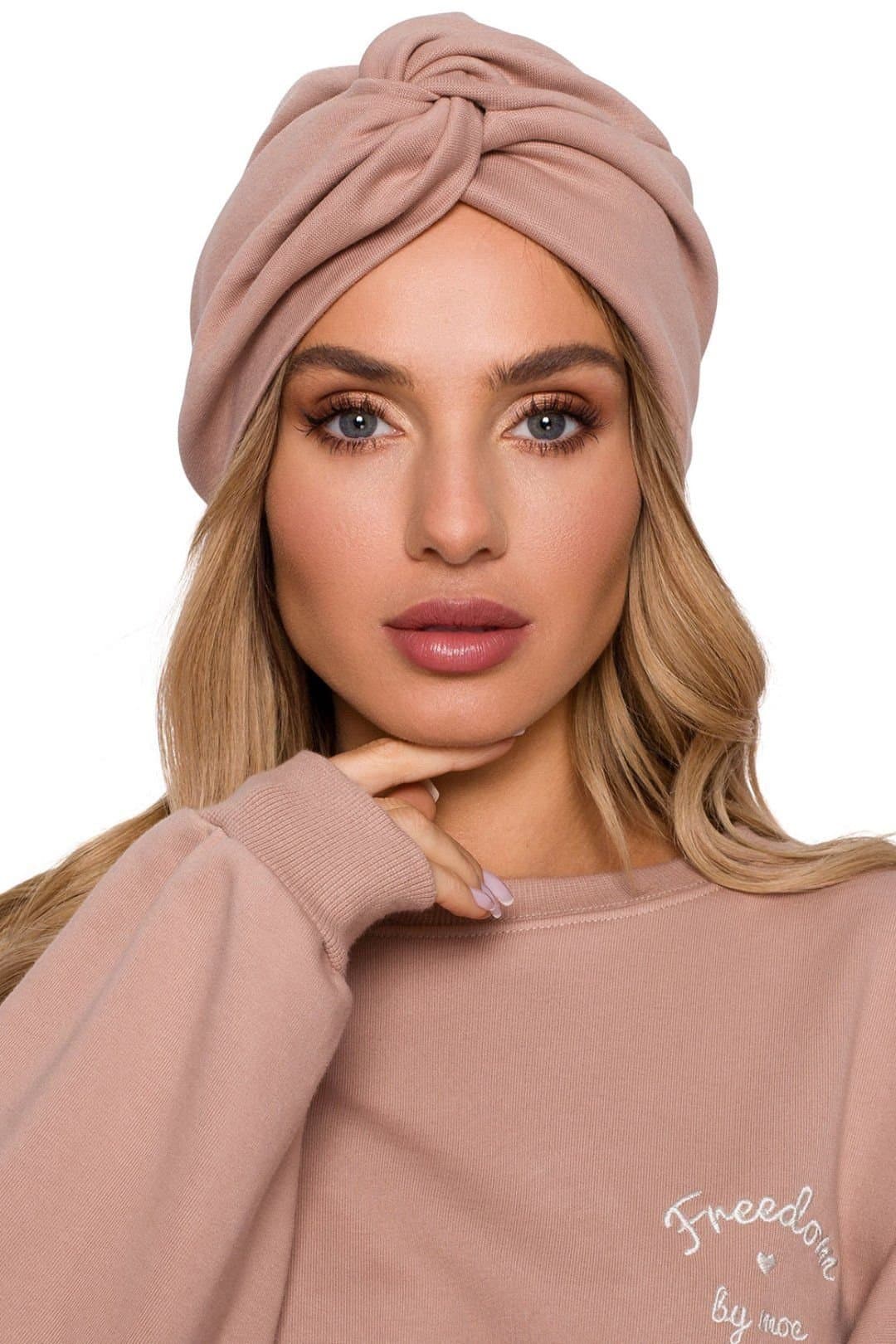 Love Lace Love Lace Women's Unisex Casual Turban Hat with Adjustable Strap Everyday in Dusty Pink
