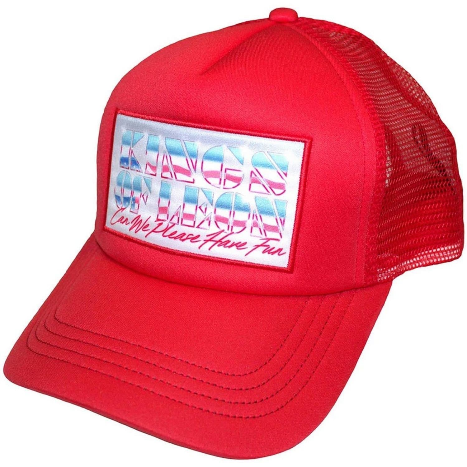 Kings Of Leon Kings Of Leon Men's Red Can We Please Have Fun Baseball Cap