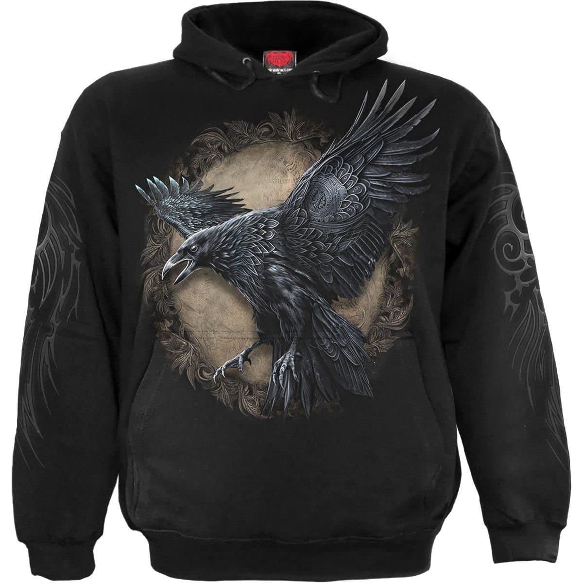 Spiral Spiral Men's RAVEN WISE - Hoody Black
