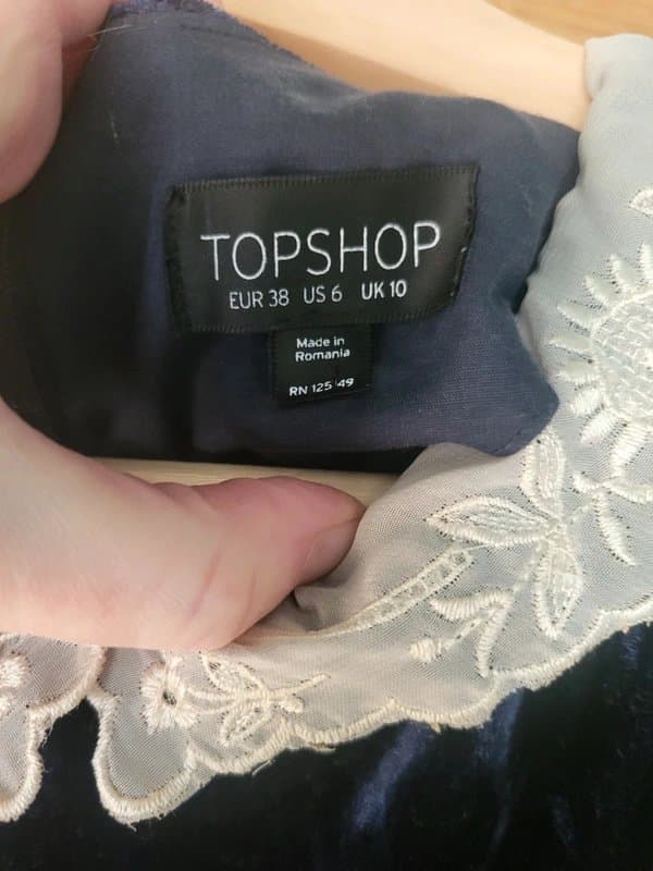 Topshop Topshop Vintage Velvet Playsuit (size 10)