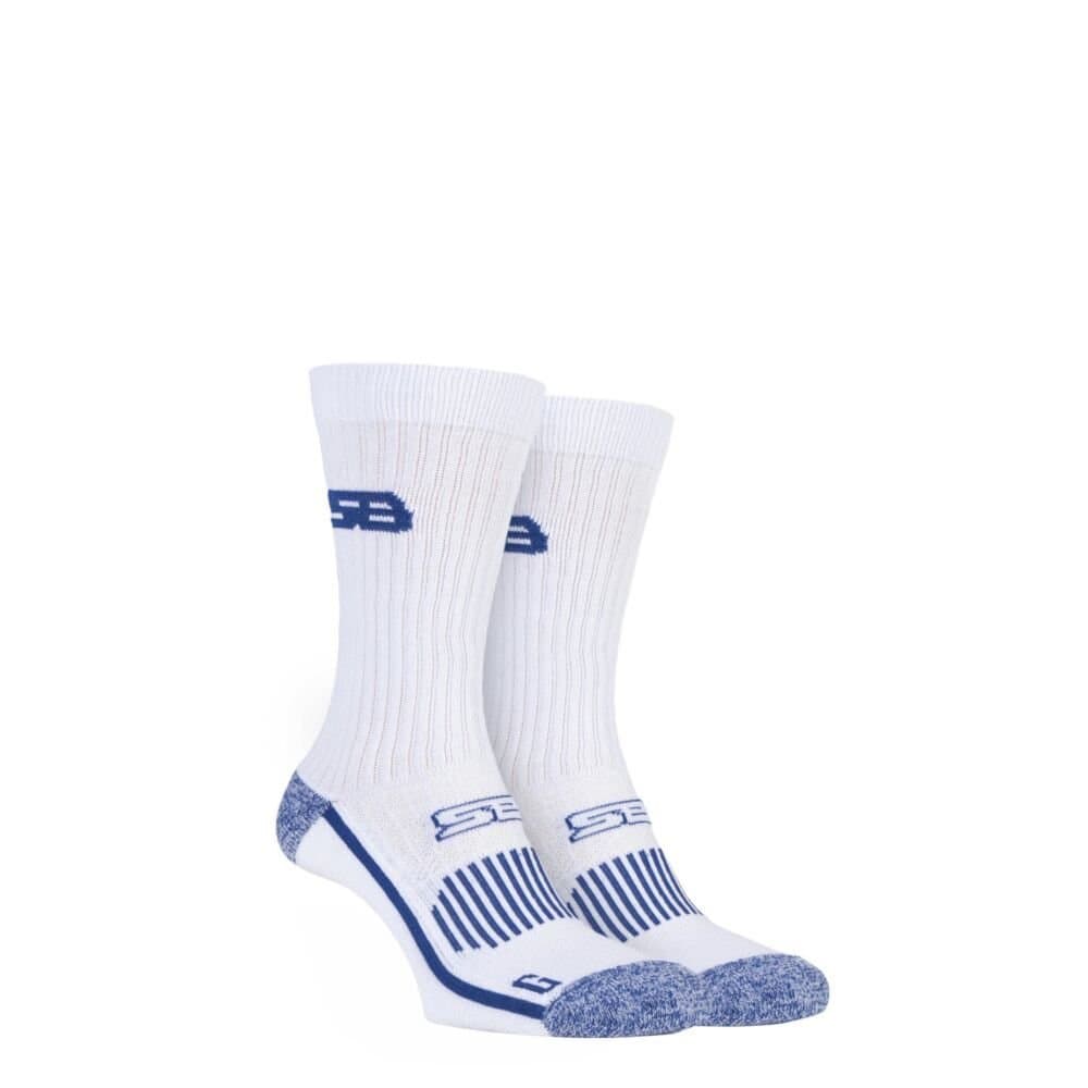 SOCKSHOP Storm Bloc SOCKSHOP Storm Bloc Men's 2 Pair with Sports Crew Socks in White