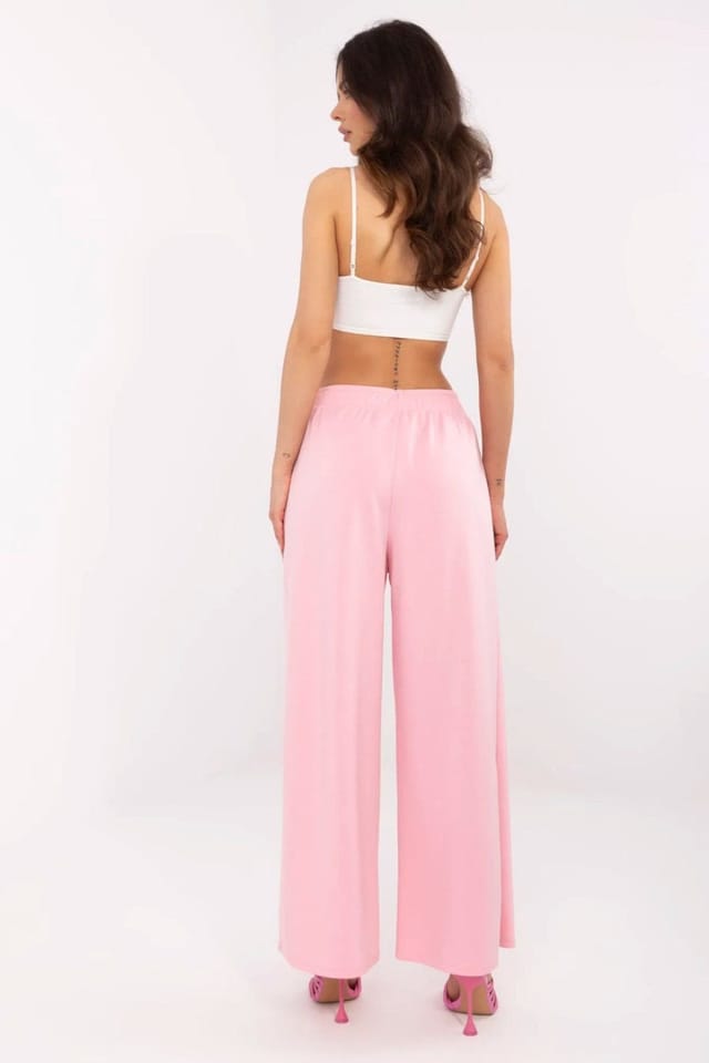 Love Lace Love Lace Women's High Waist Wide Leg Sweatpants Tracksuit Style 210946 in Pink - 3