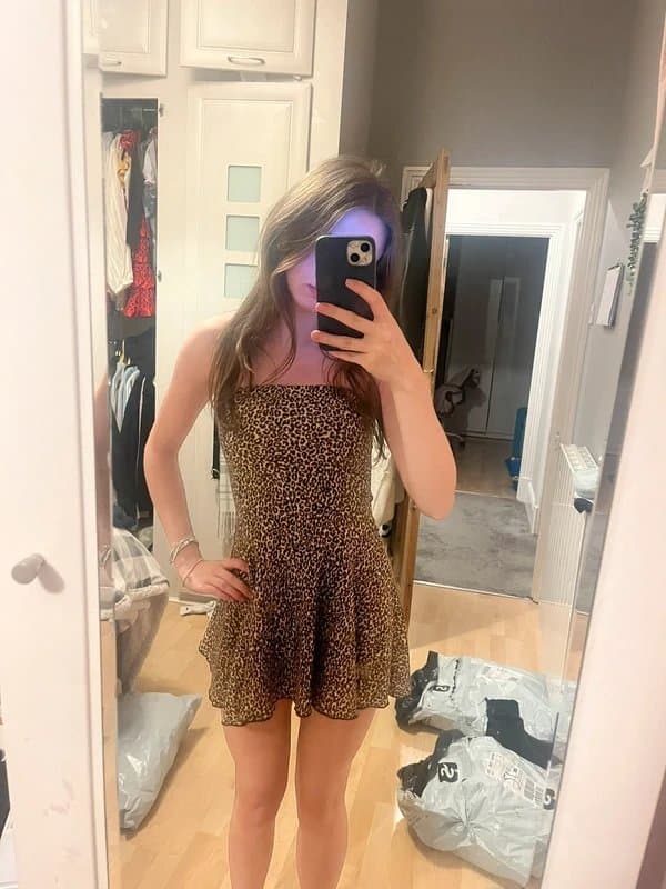 Bershka Leopard print dress