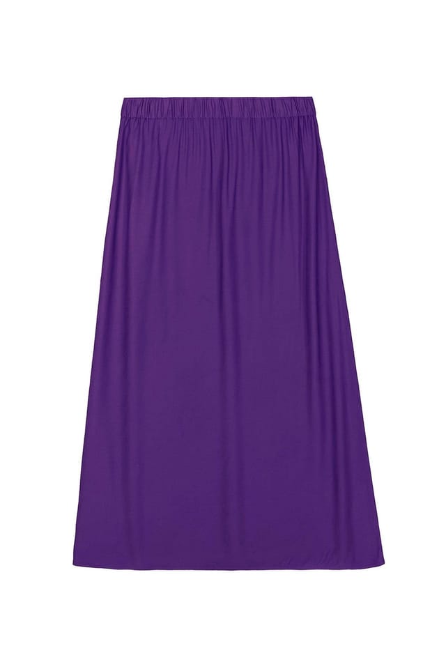 Kettlewell Kettlewell Women's Selena Satin Skirt in Grape - 2
