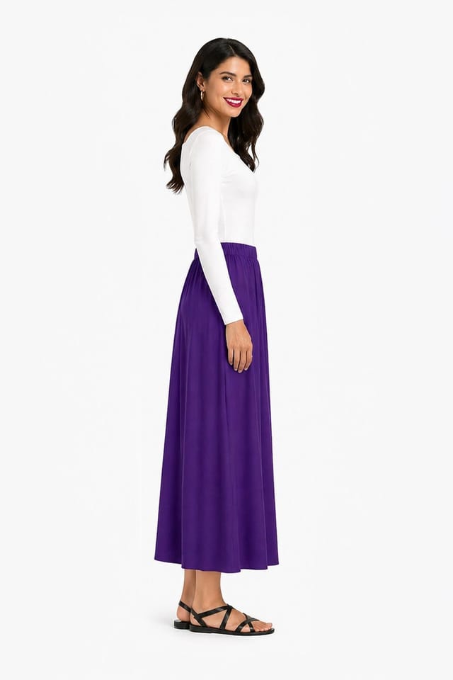 Kettlewell Kettlewell Women's Selena Satin Skirt in Grape - 3