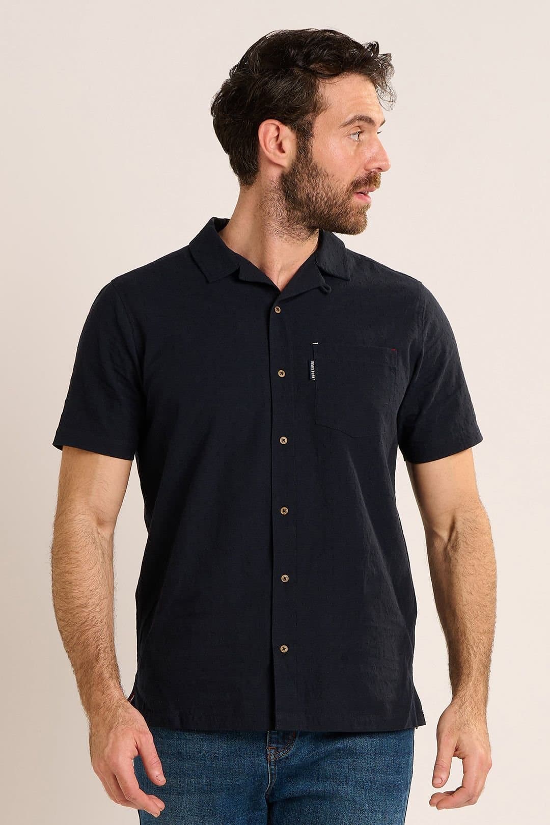 Brakeburn Brakeburn Men's SLAWSTON SHIRT in Black