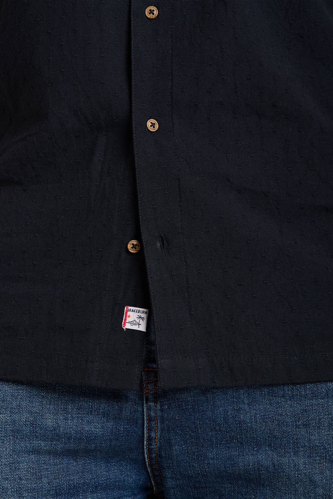 Brakeburn Brakeburn Men's SLAWSTON SHIRT in Black - 2