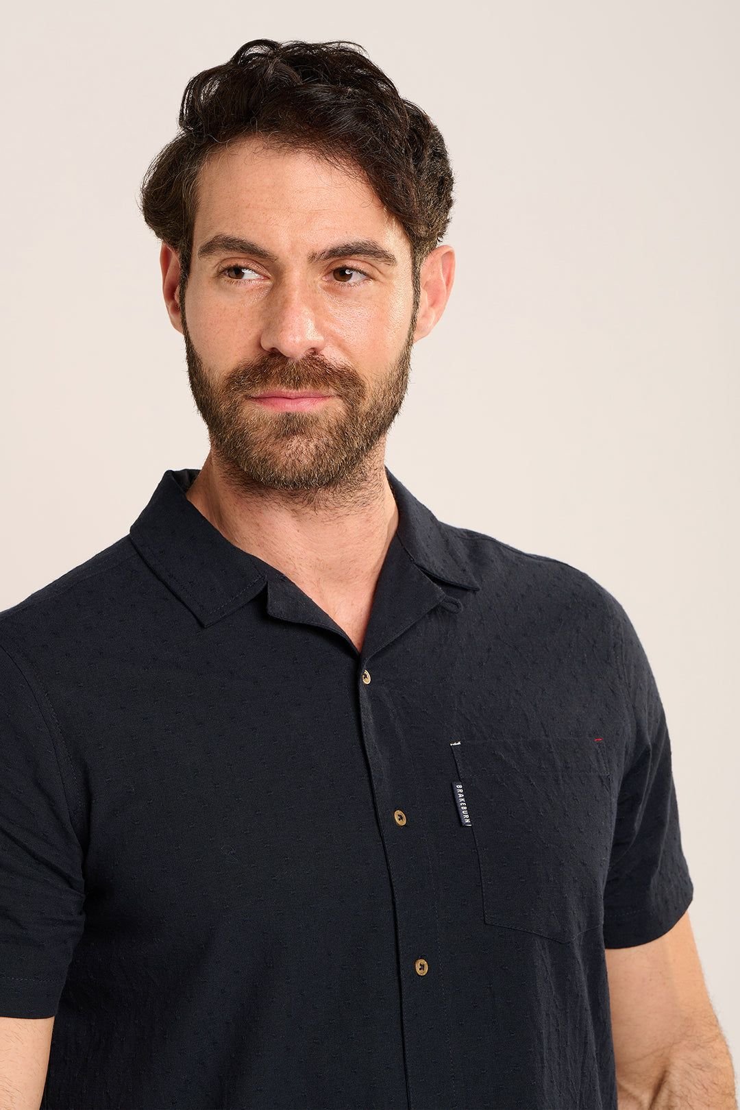 Brakeburn Brakeburn Men's SLAWSTON SHIRT in Black - 4