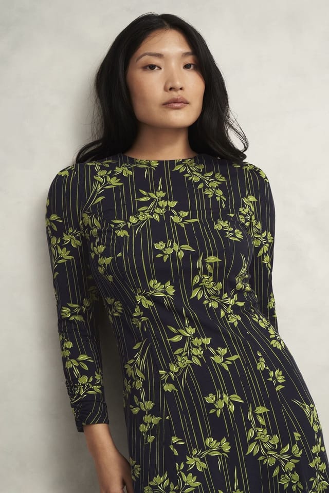 Hobbs London Hobbs London Women's Alison Jersey Dress in Dark Navy - 3