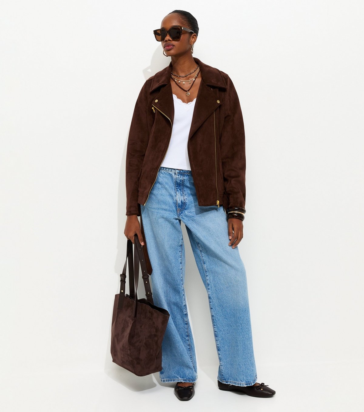 New Look Women's White V Neck Lace Trim Top New Look - 3