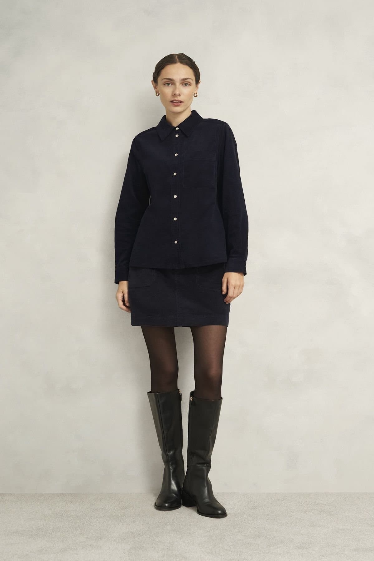 Hobbs London Hobbs London Women's Adina Shirt in Dark Navy