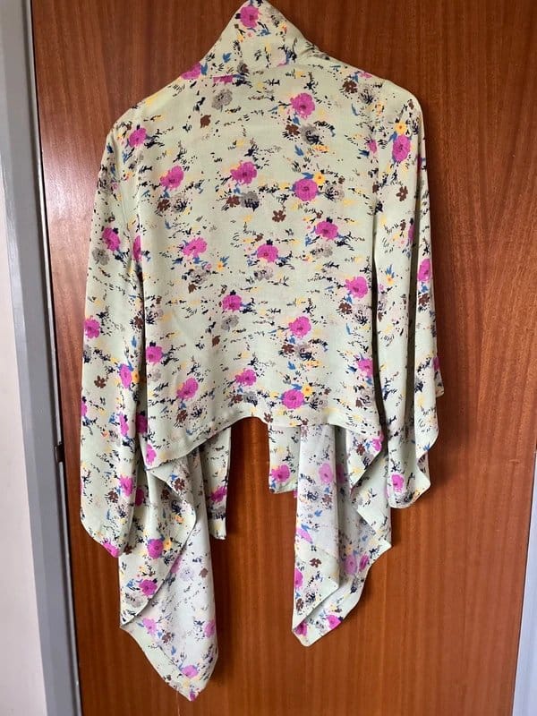 ASOS Pink and green floral cardigan blouse - 1