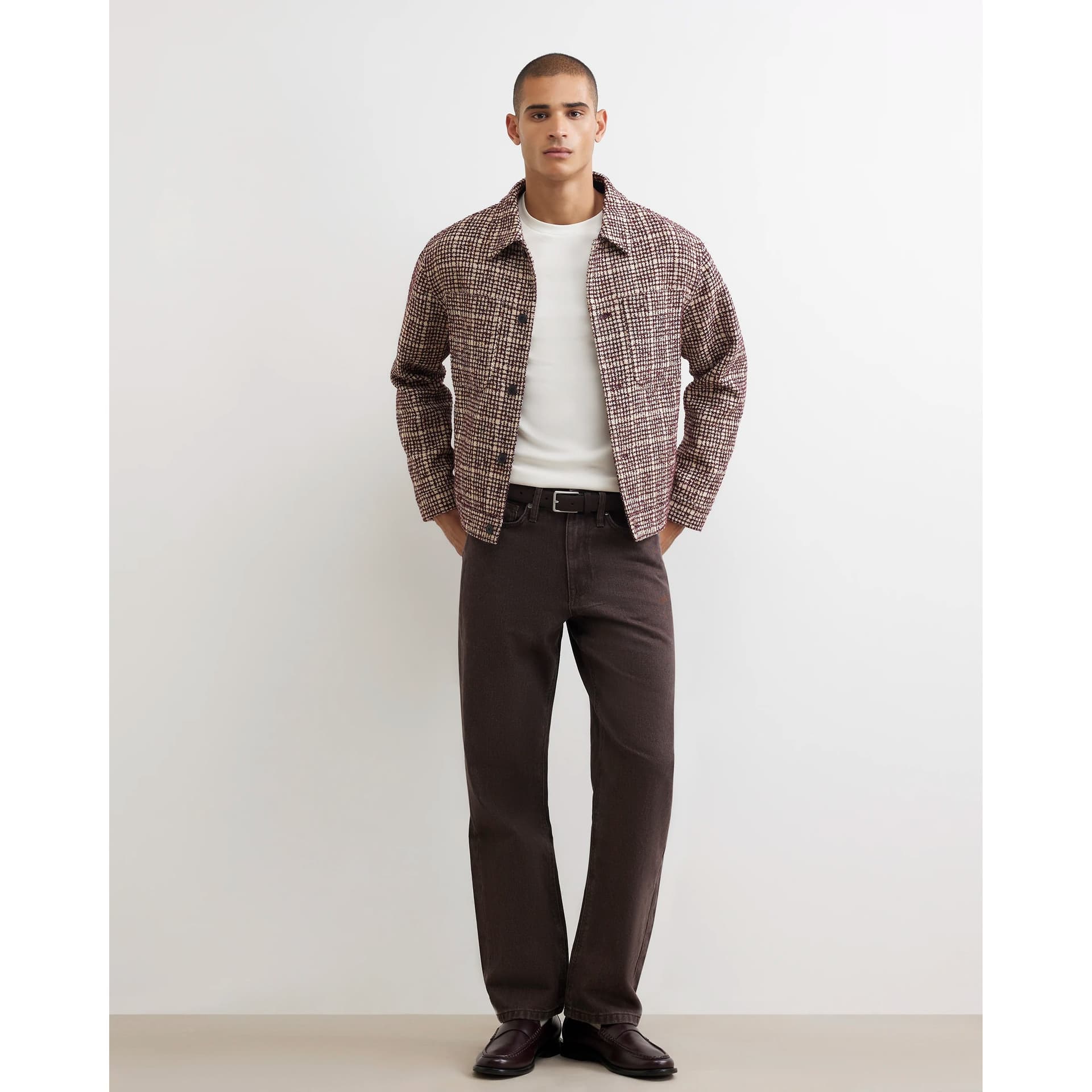 River Island Mens River Island Brown Loose Fit Jeans