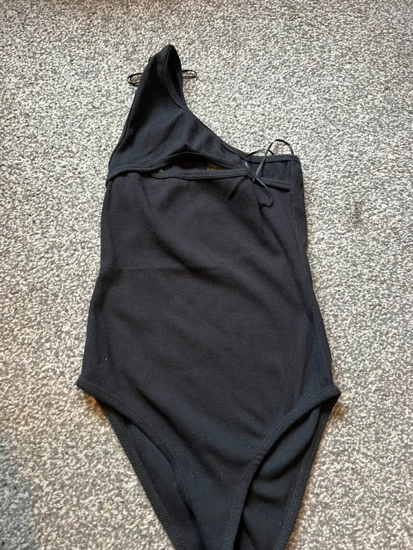 Zara Zara one shoulder cut out bodysuit size small - 1