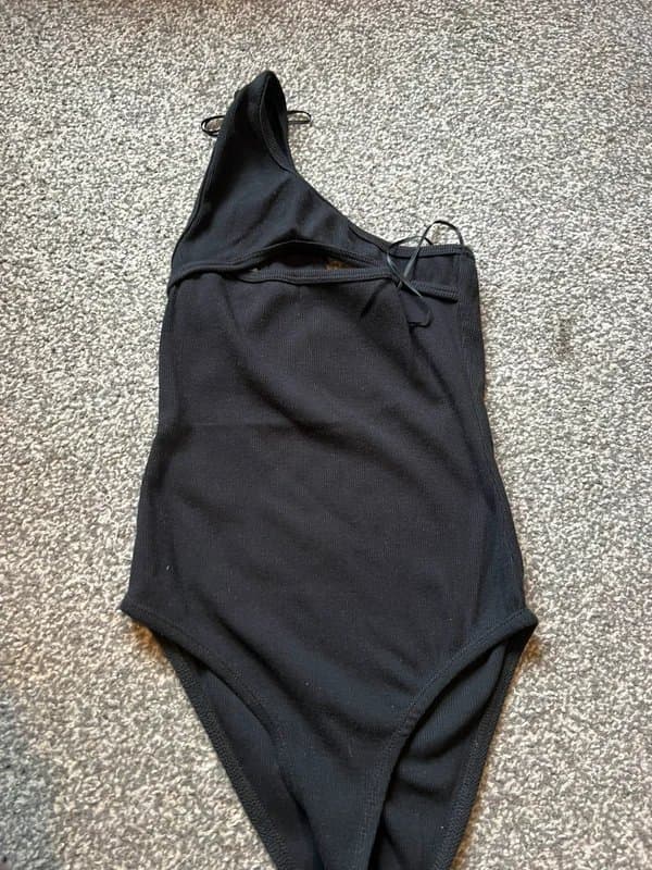 Zara Zara one shoulder cut out bodysuit size small