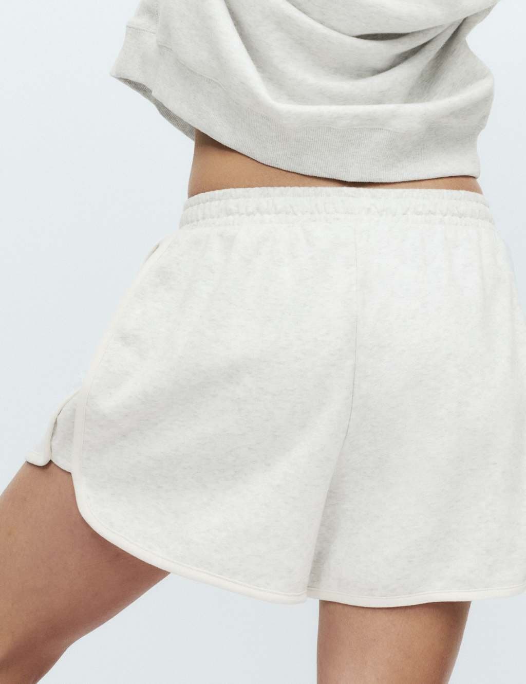 Marks & Spencer M&S Cotton Rich Loopback Lounge Shorts Grey