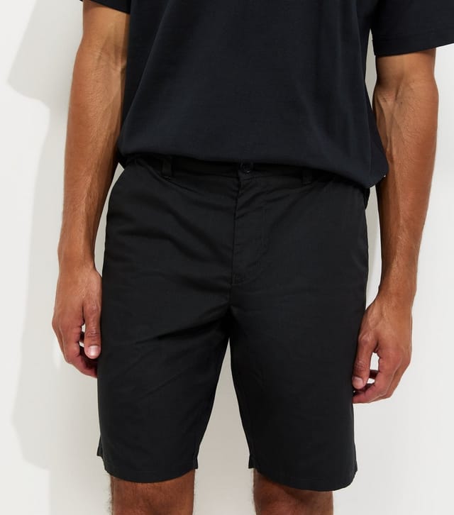 Only and Sons Men's Black Chino Shorts Only and Sons New Look - 3
