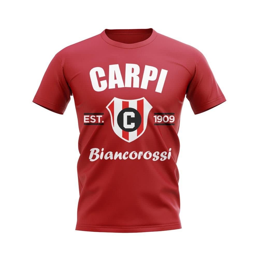 Carpi FC 1909 Carpi FC 1909 Men's Personalised Carpi Established Football T-Shirt in Red