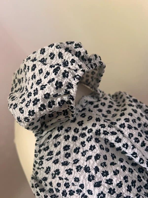 Bershka Floral milkmaid ruched top