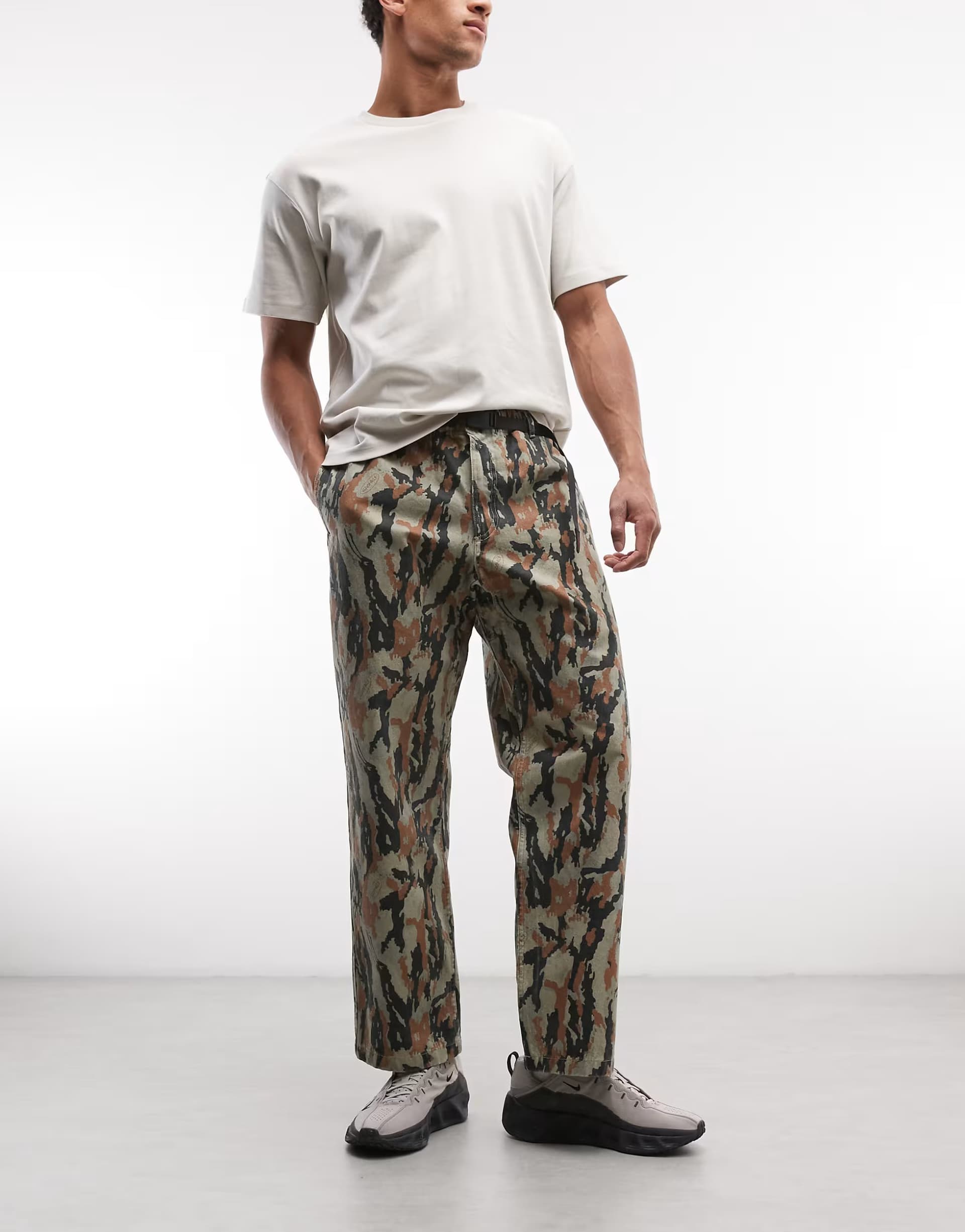 ASOS Gramicci tapered fit g-pant trousers in camo print
