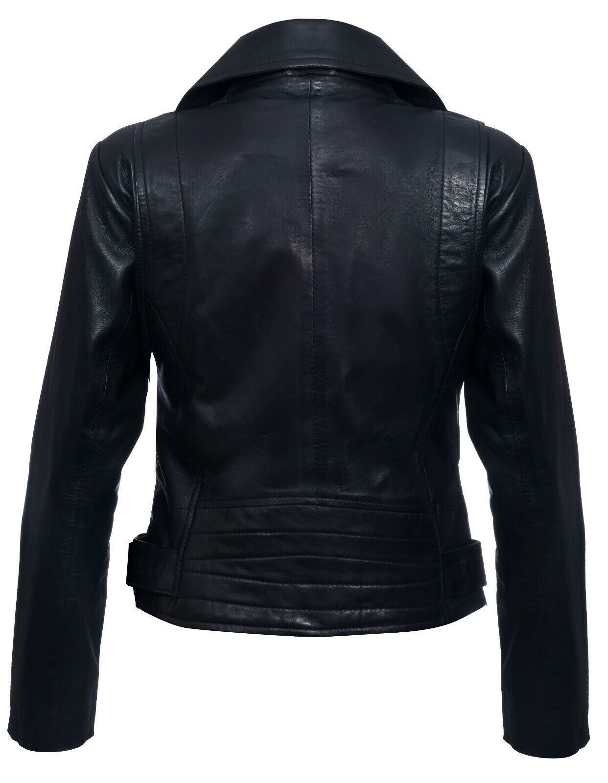 Infinity Leather Infinity Leather Women's Leather Biker Jacket-Stockholm in Black - 3
