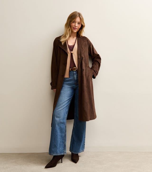 New Look Women's Camel Blanket Stitch Knit Waistcoat New Look - 2
