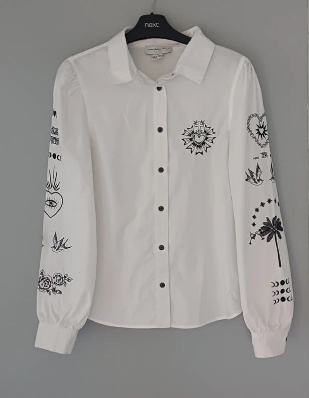 Never Fully Dressed Never Fully Dressed Embroidered Shirt RRP £99 - size 10