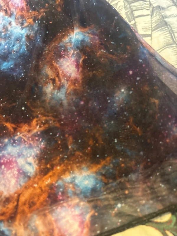 ASOS Mini black galaxy skirt, extra small