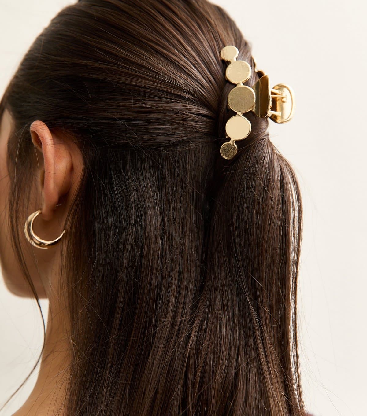 New Look Gold Tone Circle Hair Claw Clip New Look