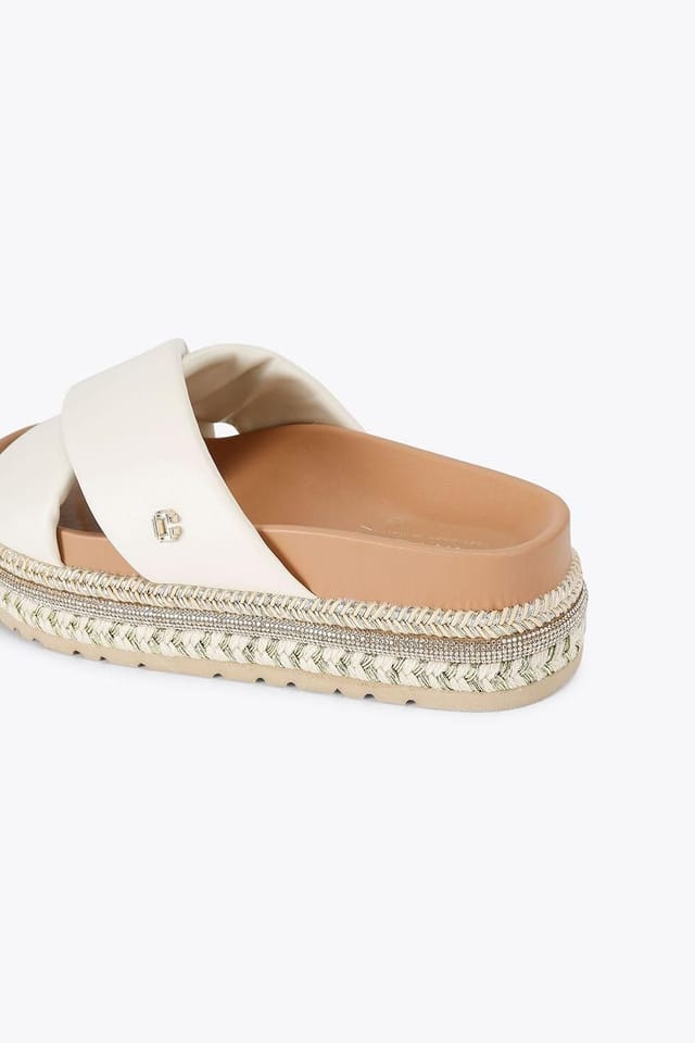 Carvela Carvela Women's 'Fascino Flatform' Flats in Cream - 3