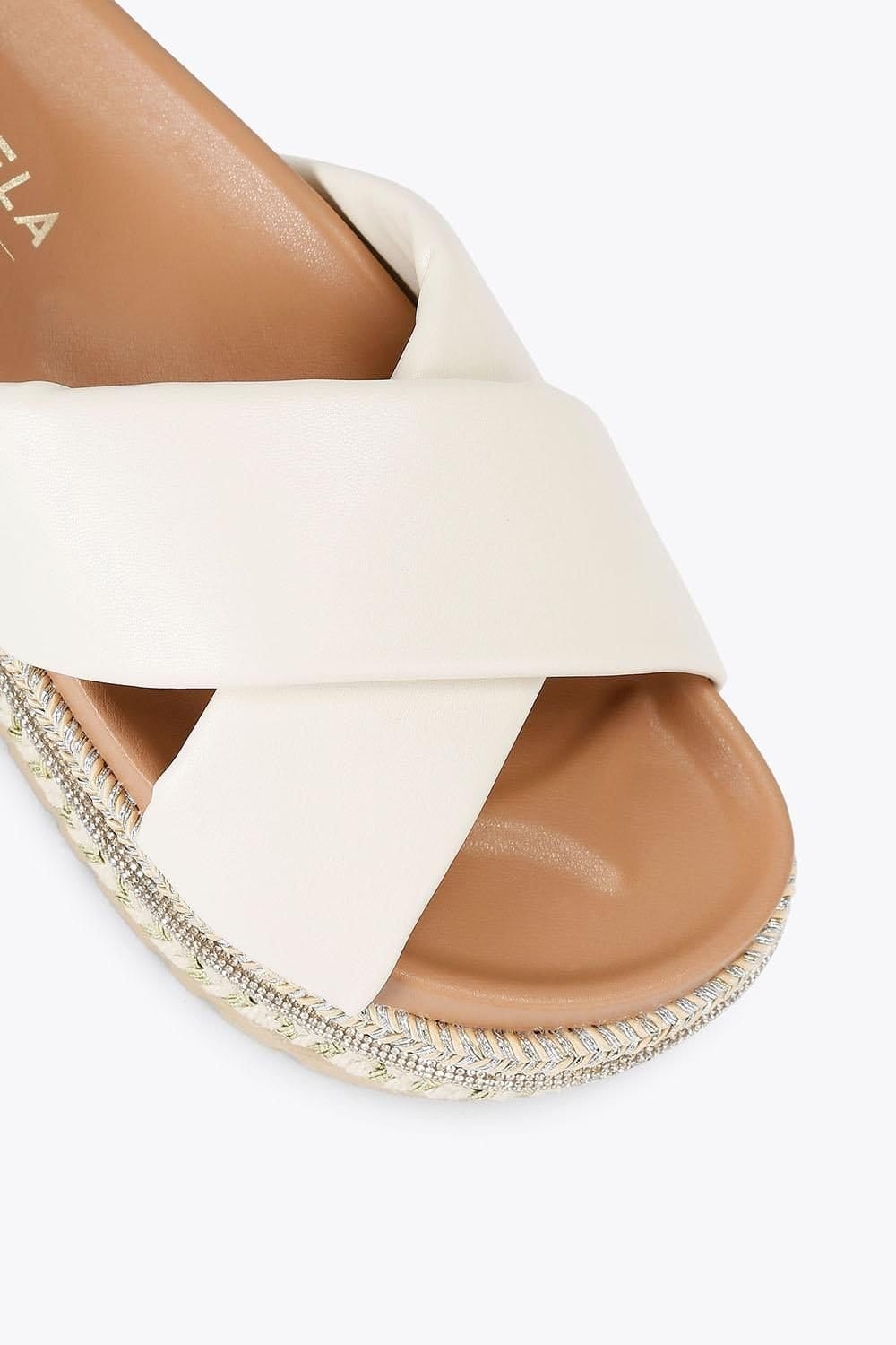 Carvela Carvela Women's 'Fascino Flatform' Flats in Cream - 4