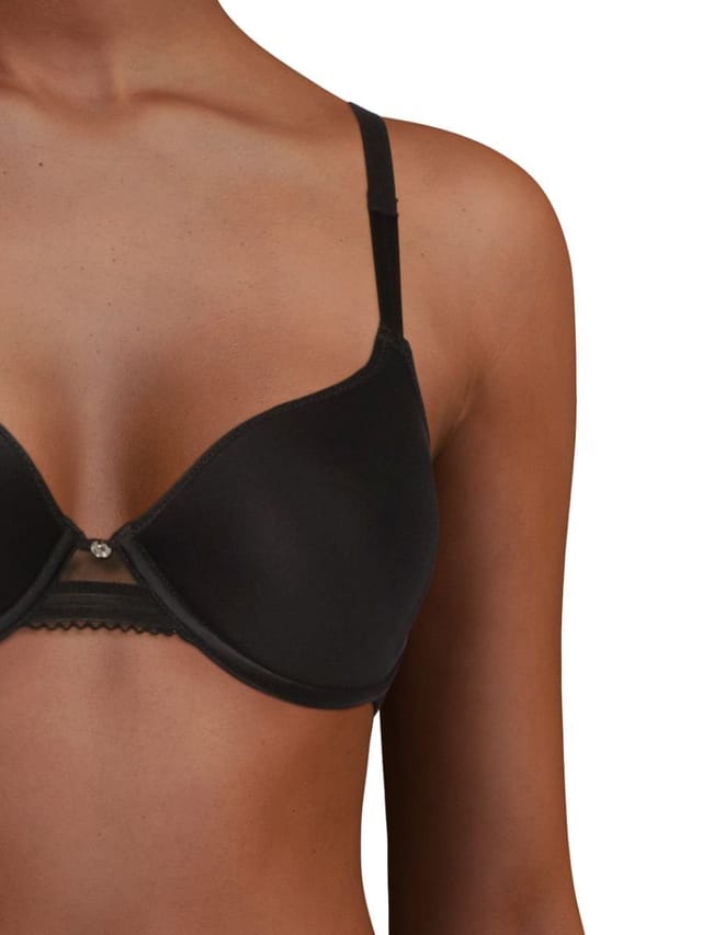 Chantelle Chantelle Women's C Jolie Memory Foam T-Shirt Bra in Black - 3