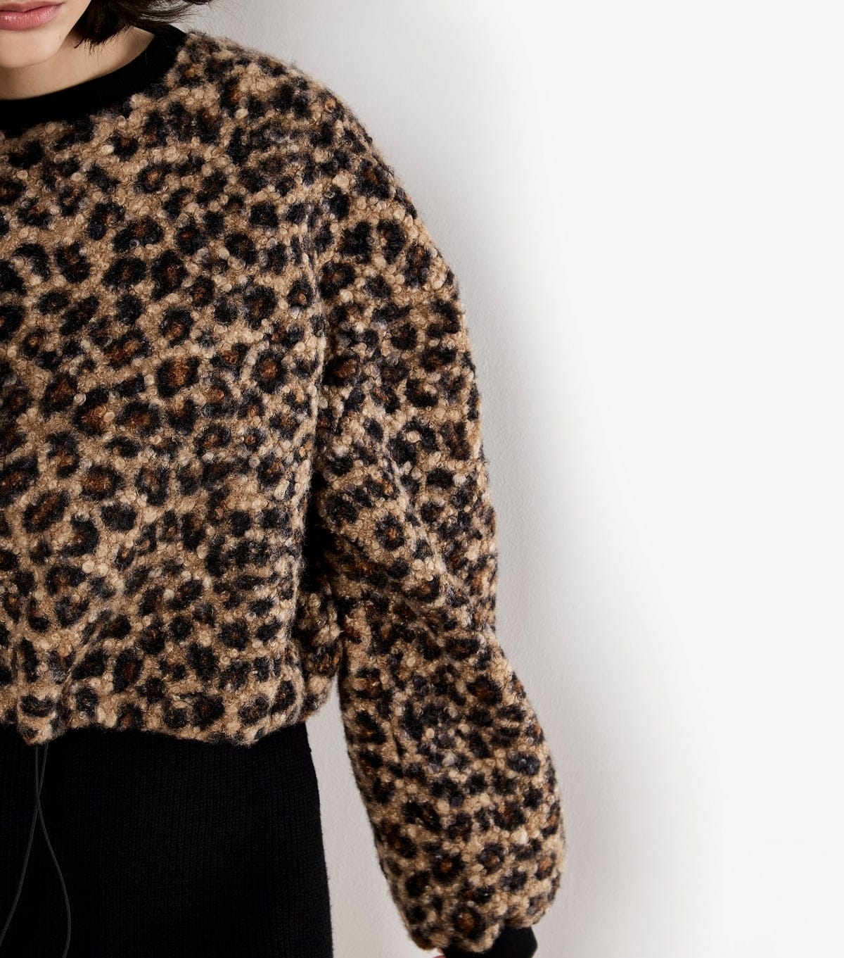 Apricot Women's Brown Leopard Boucle Jumper Apricot New Look - 4