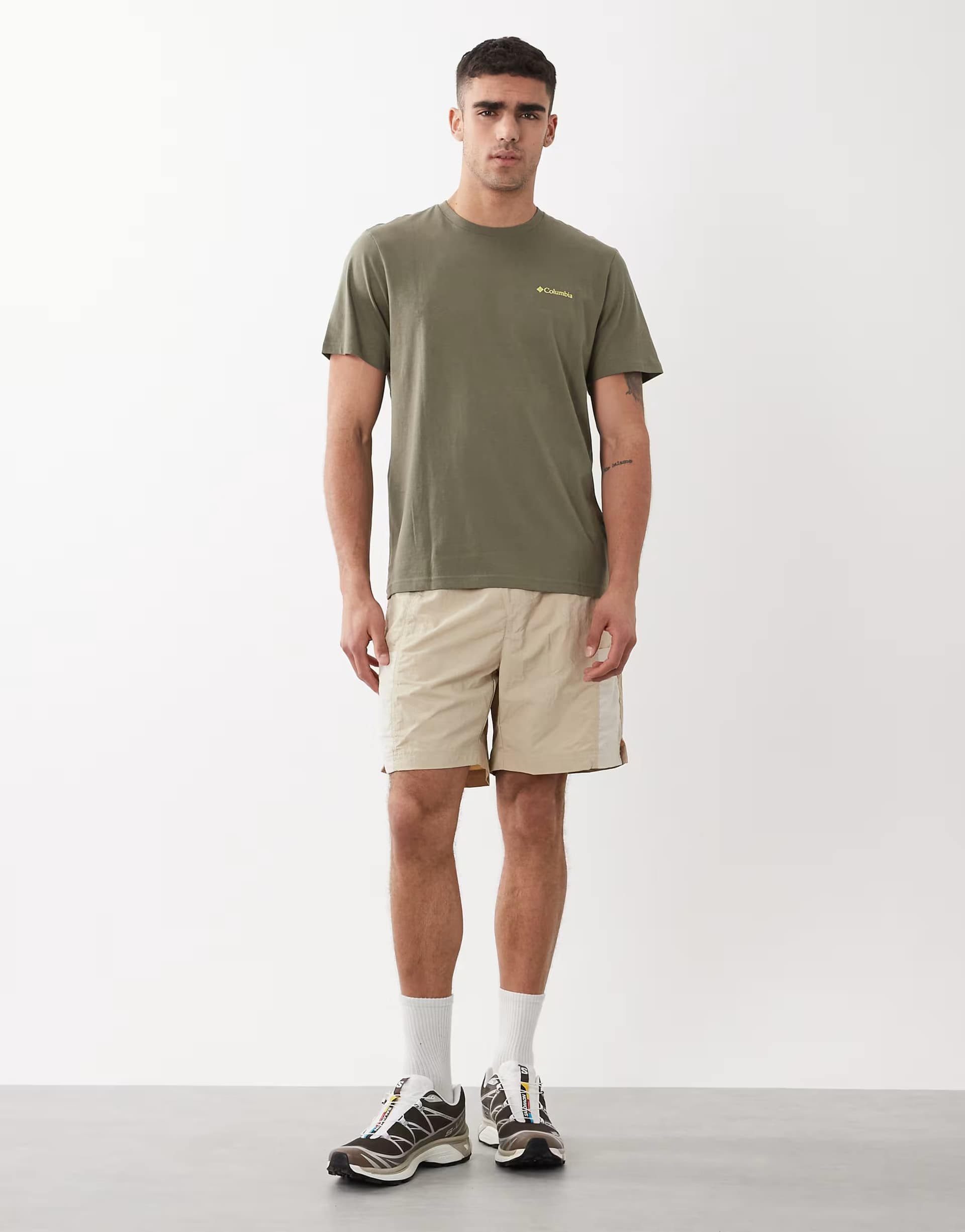 ASOS Columbia Sequoia Grove Woven Shorts in Beige by ASOS