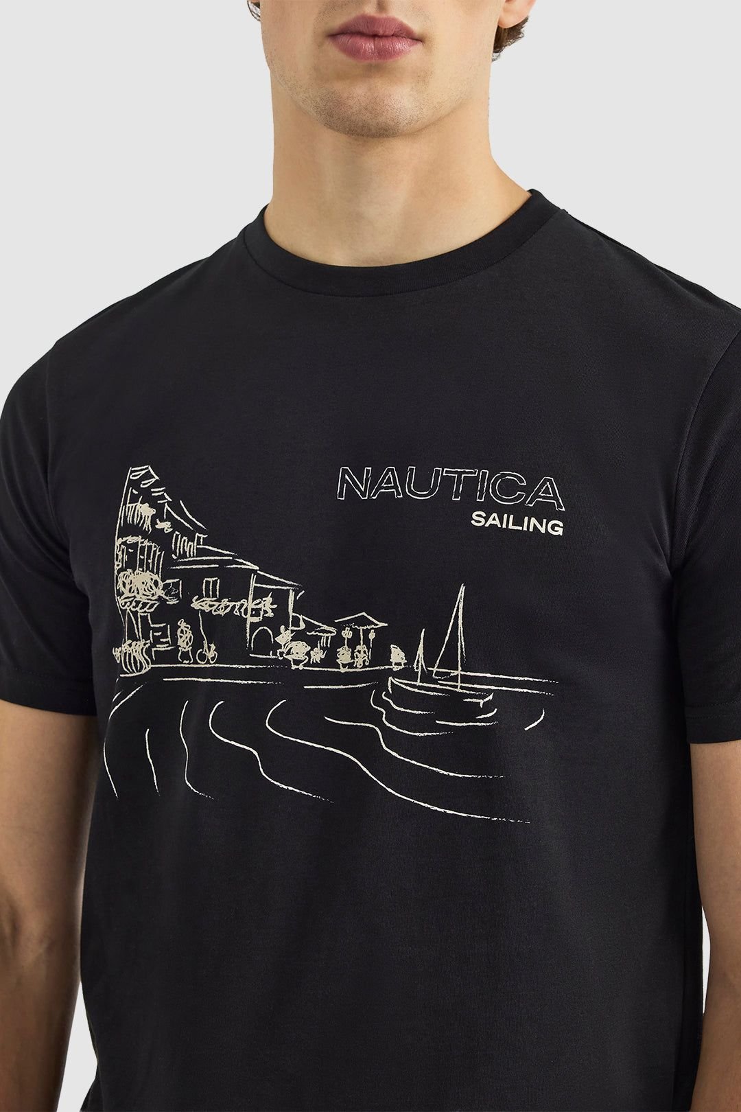 Nautica Nautica Men's Nalin SS T-Shirt in Black - 3